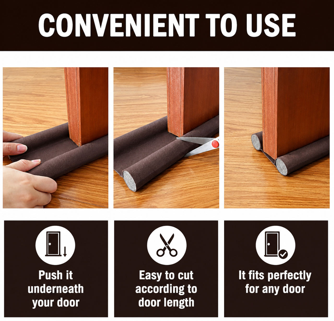 Adjustable Door Draft Stopper | Under-Door Seal