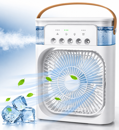 Portable Ice Cooling Fan - Oscillating Air Cooler