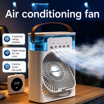 Portable Ice Cooling Fan - Oscillating Air Cooler