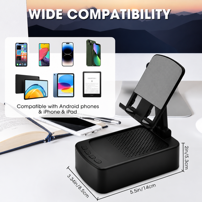 Roarswa Mobile Phone Holder with Bluetooth Speaker HD