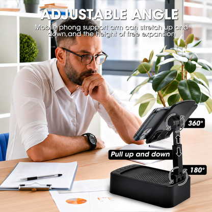 Roarswa Mobile Phone Holder with Bluetooth Speaker HD