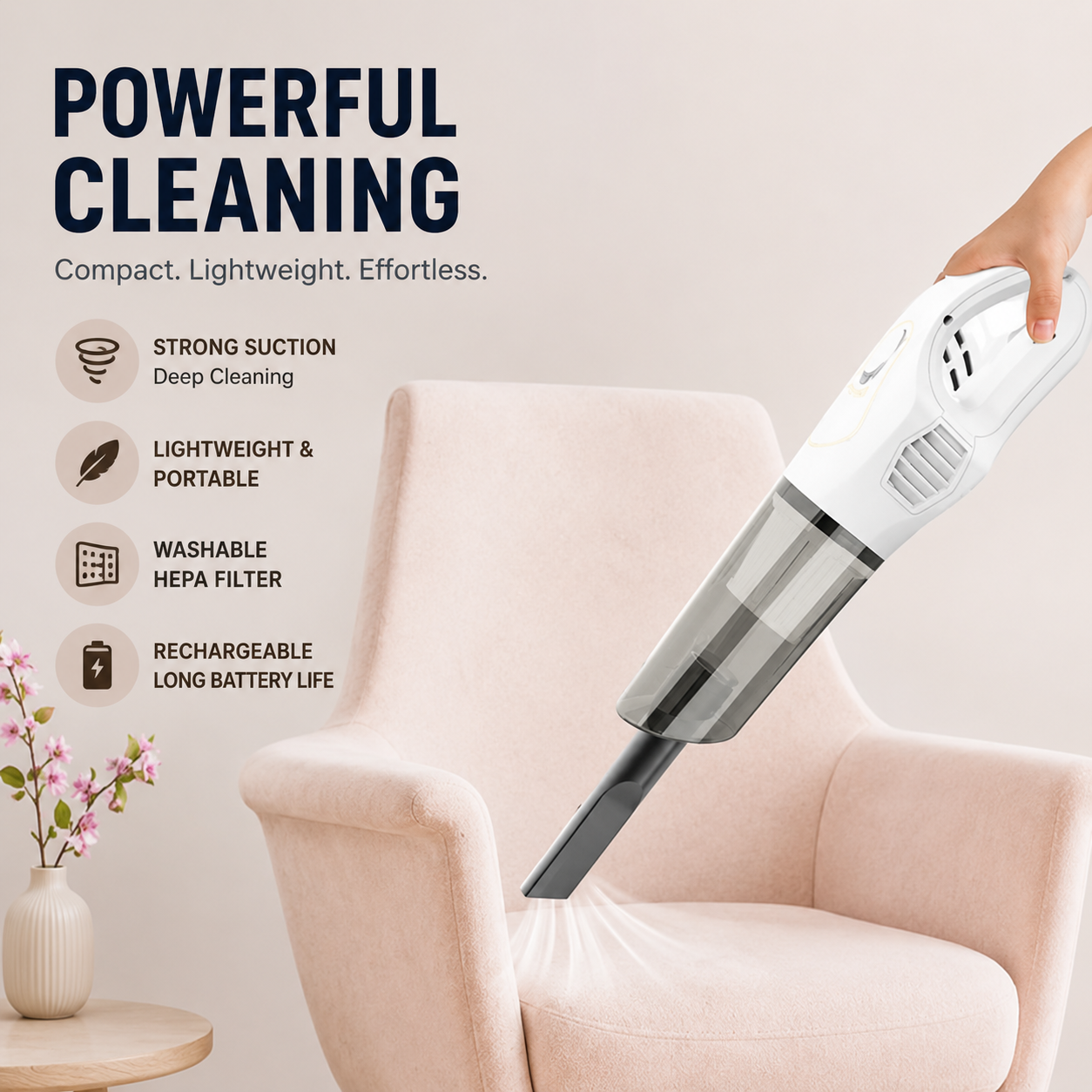 Smart Portable Vacuum Cleaner