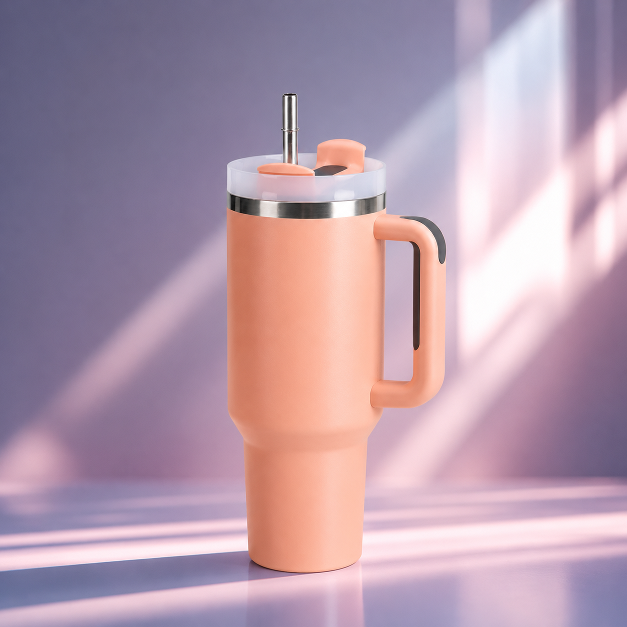 40oz Insulated Tumbler with Handle | Stainless Steel