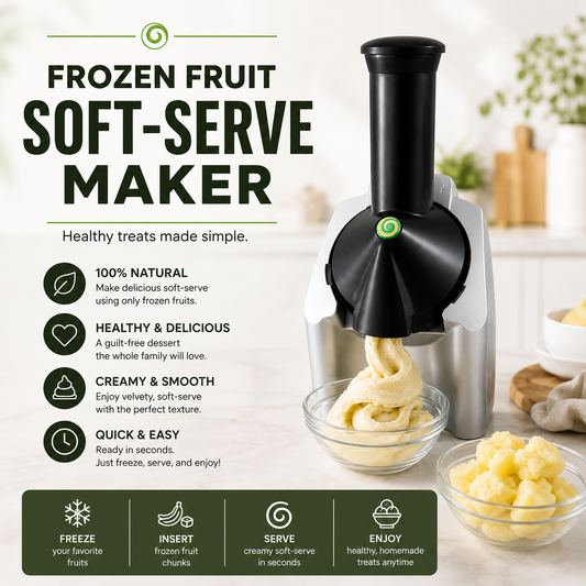 Frozen Fruit Soft-Serve Maker | Healthy Dessert Machine