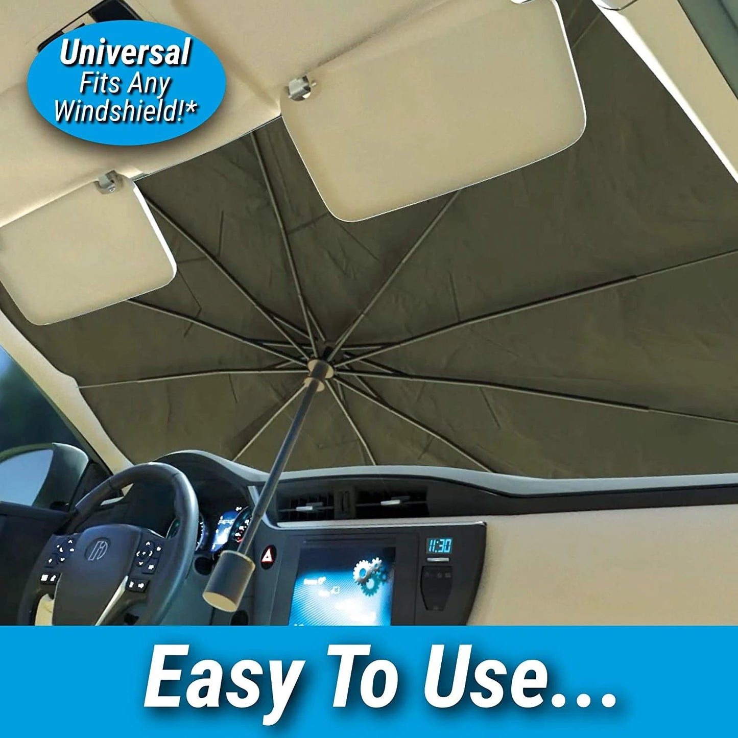 Car Windshield Sun Shade | واقي شمس للزجاج الأمامي للسيارة