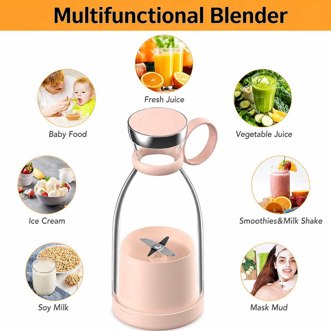 Portable Juicer Bottle