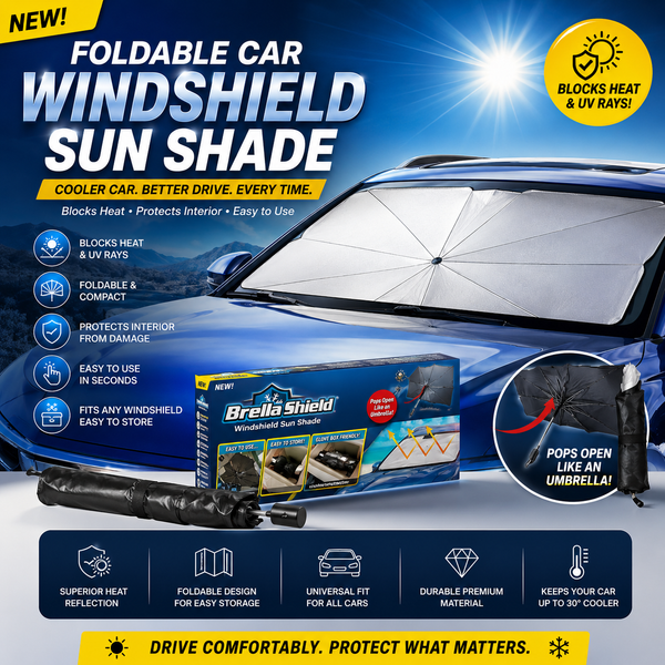 Car Windshield Sun Shade | واقي شمس للزجاج الأمامي للسيارة